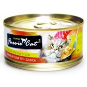 Fussie Cat - 黑鑽 - 吞拿魚+三文魚 - 80g x 1箱 (24罐)